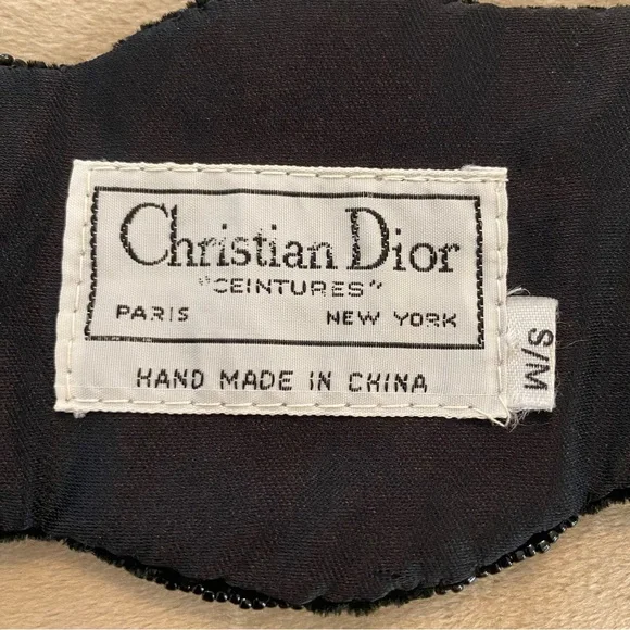 Vintage Christian Dior Hand Beaded Belt Size S Dior Beaded Belts for Women for sale | eBay main image 4